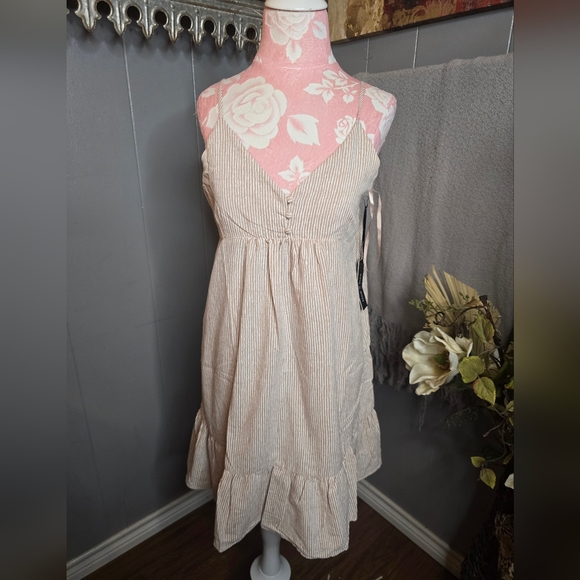 Doe & Rae Striped Ruffle Sundress - Picture 1 of 1